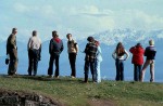 Dr. Hans Roemer and conference group at Race Rocks, 1979.