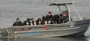 This boat brings divers to the Ecological Reserve every Saturday, for multiple dives.