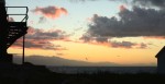 A colourful clouds as the sun sets over the Olympic Peninsula.