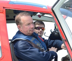 Dave and Derek preparing for take off.